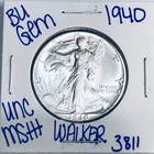 1940 BU UNCIRCULATED WALKING LIBERTY SILVER HALF DOLLAR AUTHENTIC U.S. MINT 3811