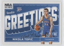 2024-25 Panini NBA Hoops Rookie Greetings Nikola Topic #20 7ns