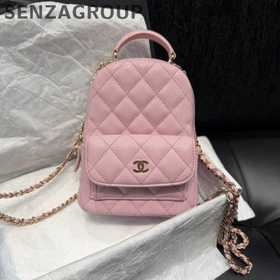 CHANEL ミニリュック Chanel Calfskin Mini Backpack Pink Top Handle Bag Women D | eBay