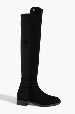 STUART WEITZMAN Keelan Microstretch and Suede Over-the-Knee Boots BRAND NEW