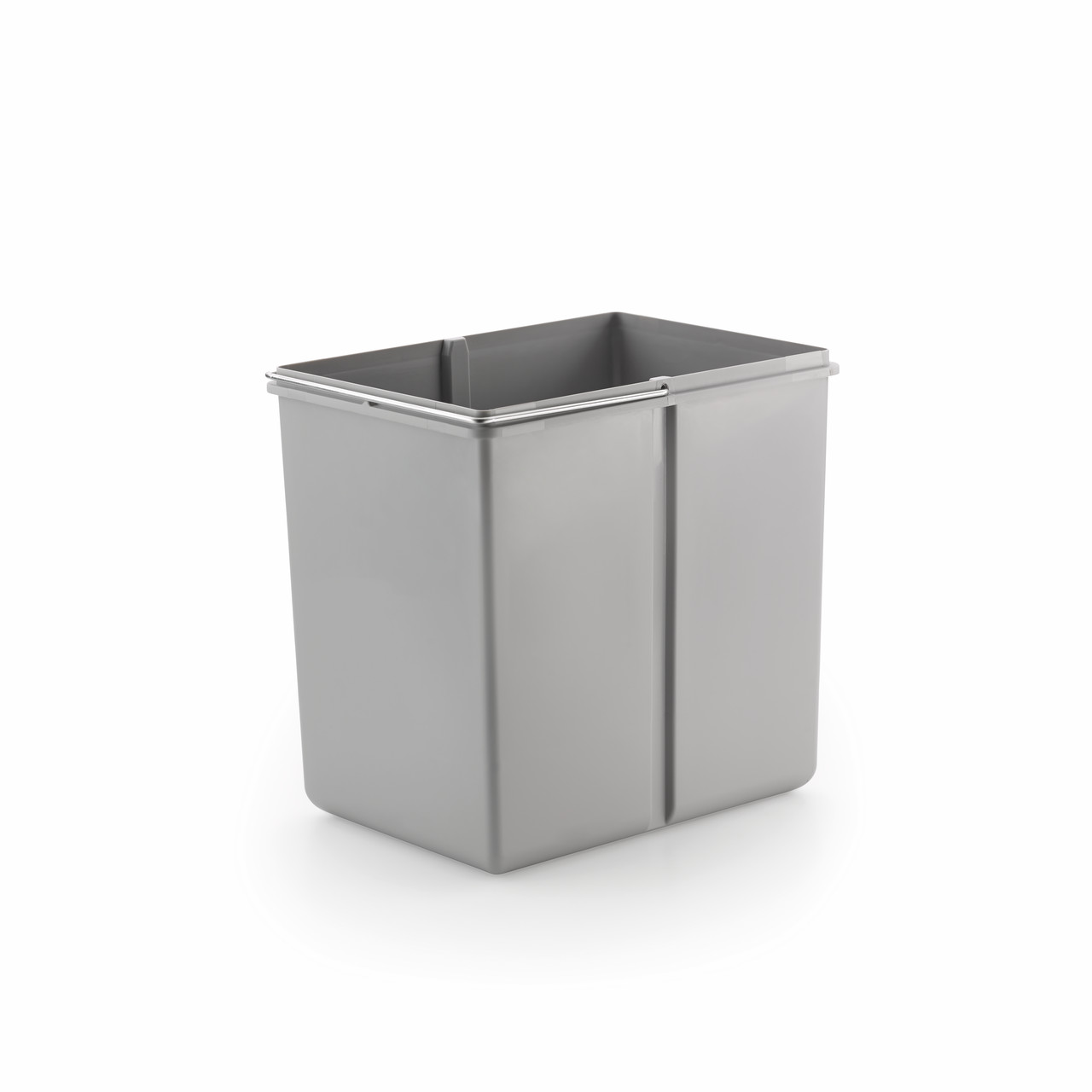 Poubelle de rechange Wesco 8010119 grise de 16L pour meuble de cuisine