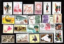 Spain collection....album card with used and mint stamps