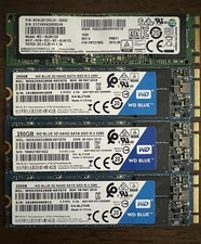 [Lot of 4] M.2 SATA SSD 2280 256GB (x3) 512GB (x1) Samsung Western Digital