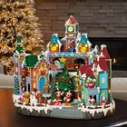 DISNEY ANIMATED CHRISTMAS HOLIDAY VILLAGE W/ LIGHTS AND MUSIC *NIOB