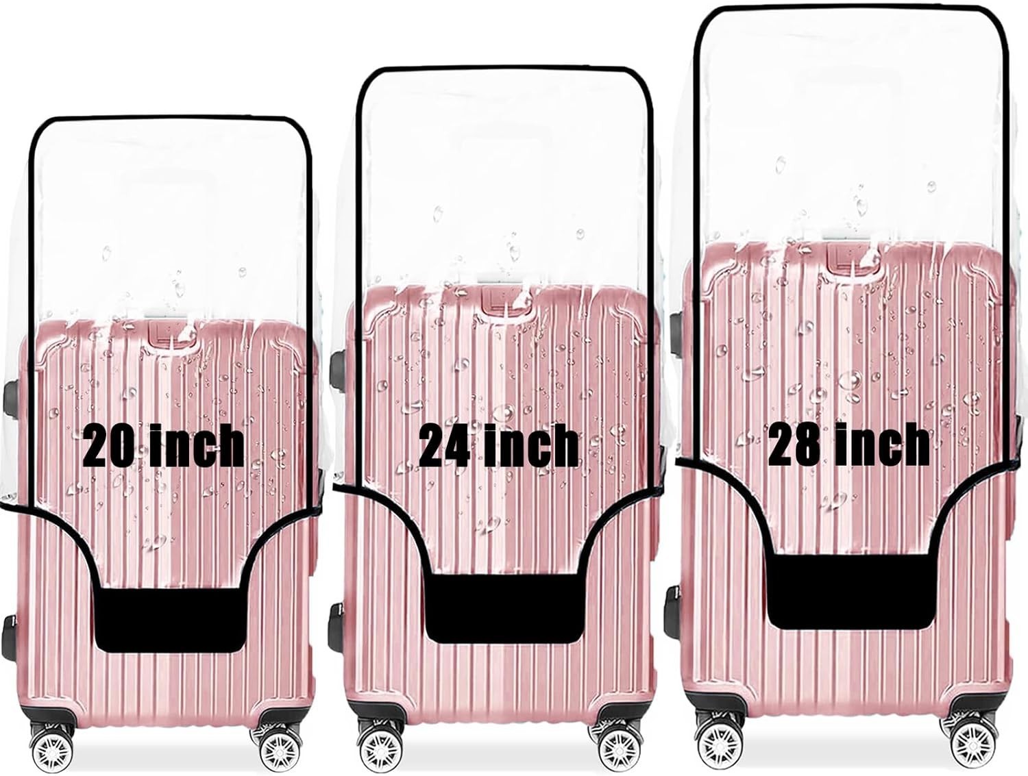 Cover Waterproof Anti Scratch Suitcase Set 20-28in