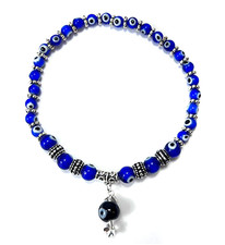 Evil Eye Anklet with Dangling Eye &ndash; Protection against Jealousy, Bad Energy
