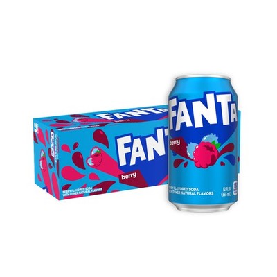 Fanta Berry USA Import - 12 Dosen je 355ml inkl. 3   Pfand