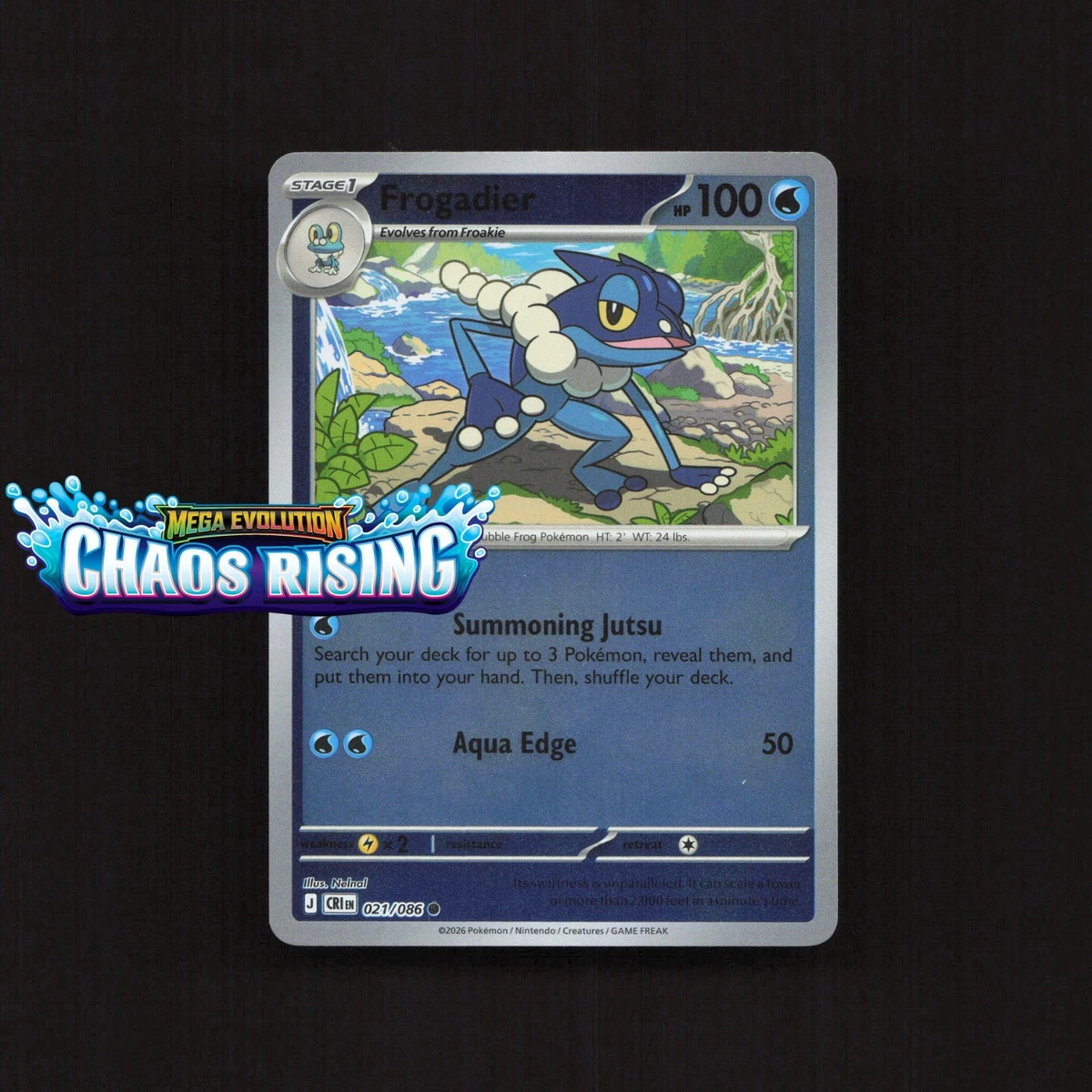【アメリカ限定】ゲコガシラ AR MEGA 英語版　frogadier Frogadier Pokémon TCG Cards for sale | eBay
