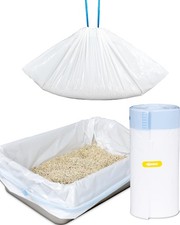 Cat Litter Box Liners: 36" x 18" Large Cat Litter Box Bags, 2 Mils Extra Thic...