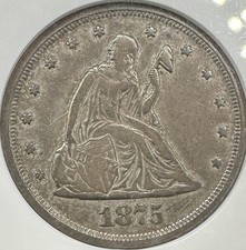 1875-S/S 20 Cent Piece ANACS Soapbox XF40 MPD-001 SEE Video!
