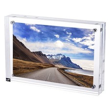 Photo Frame Acrylic 1PCS Transparent Desktop Display Stand Double-sided