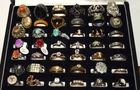 Vintage Estate Costume Jewelry LOT 42 RINGS ALL Wearable Some Marked