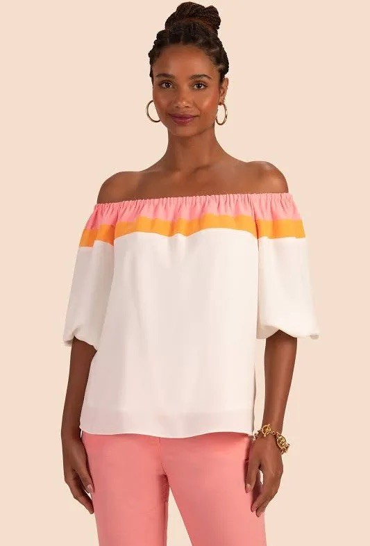 Trina Turk NWT Luella Off the Shoulders Top Women's Size XS Orig. $198