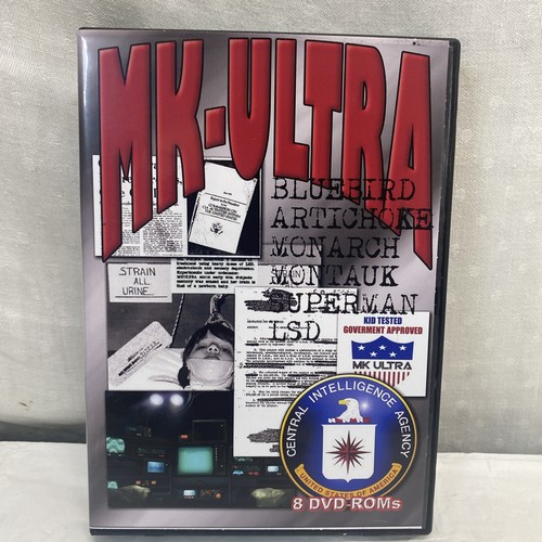 MK-ULTRA DECLASSIFIED - 8 DVD-ROM For Computer Use