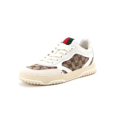 Gucci Re-Web Sneakers GG Canvas and Leather