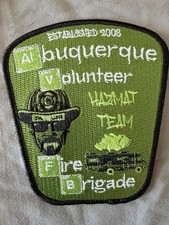 Breaking Bad Patch (2008) Albuquerque Volunteer Hazmat Team Fire Brigade