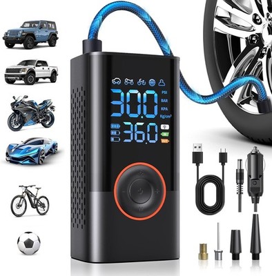 Tire Inflator Portable Air Compressor Portable Cordless Mini Air Pump with Digit
