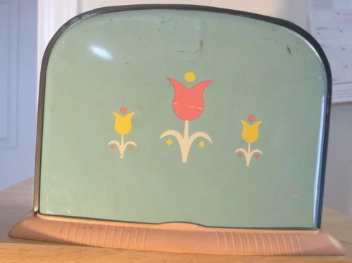 Vintage Ohio Art Company Tin Toy Child's Toaster WORKS With Dented Top