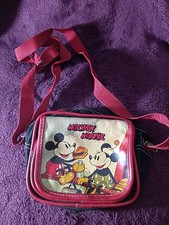 Mickey Minnie Mouse girls adjustable purse great graphic vintage red/black