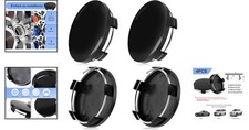 Enjoliveurs de Roue 60mm: Cache Moyeu ABS Élégant pour Voitures - 4 Pièces Noir