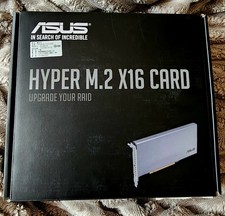 Asus Hyper M.2 X16 card PCI Express 3.0x16 interface Intel VROC ready, add on