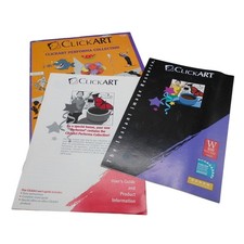ClickArt Performa Collection User's Guide/Product Info Lot Vintage Mac Software