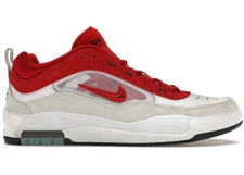 Size 8M/9.5W - Nike SB Air Max Ishod Wair White Varsity Red (DAMAGED BOX) FB2393