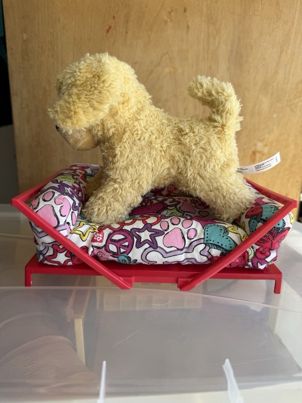American Girl Dog and Dog Bed