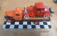 1941 Chevy Flatbed Truck Ajax  1932 Chevy Roadster Fire Chief Car