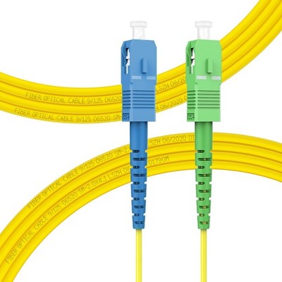 5m 16ft SC/UPC To SC/APC Fiber Optic Internet Cable Single Mode Patch OS1
