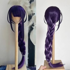 1/4 1/3 BJD Wig Doll Hair Dark Mix Light Purple Braids Anime Cosplay Wig w/Bangs