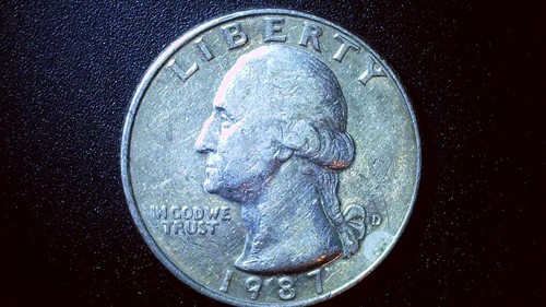 1987 D Washington Quarter Error! US Mint Employee fixes Letter! - Picture 5 of 5