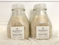 New Hearth And Hand Magnolia Joanna Gaines Orange Amber Bath Salts Lot Of 2 Jars