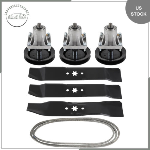 Deck Rebuild Kit Blades Spindles Belt For MTD Fits Cub Cadet 46" LT 1046 1045