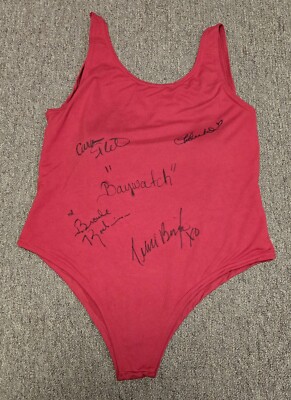 Carmen Electra Nolin Roderick Bingham Signed Red Swimsuit Beckett