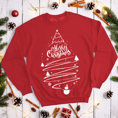 Merry Christmas Tree Weihnachten Pullover Sweatshirts für Erwachsene #MC