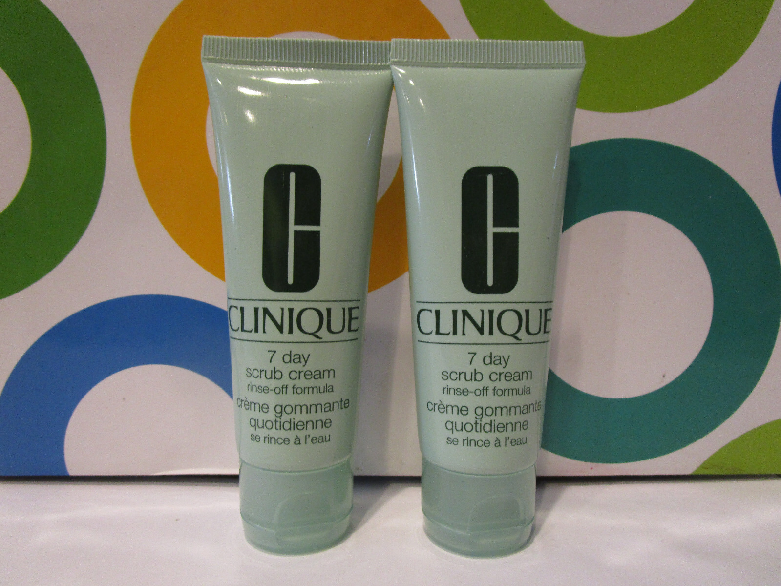 CLINIQUE ~ 7 DAY SCRUB CREAM RINSE OFF FORMULA ~ 1.7 OZ BOXLESS / 2 PCS