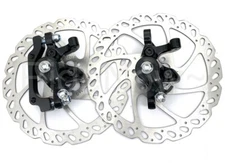 Hayes MX Comp MTB Bike Mechanical Disc Brake Set Front+Rear Black W/ 160mm Rotor