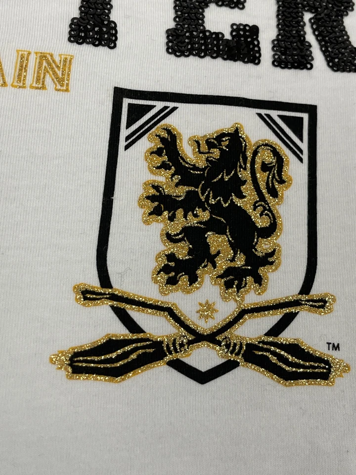 Harry Potter Shirt Girls 10-11 Years  Beaded Gryffindor Captain Tee Shirt N295 - Image 4 of 4