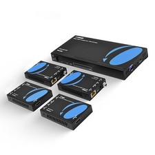 OREI 4K 60hz 1x4 HDMI Extender Splitter Loop - 115ft cat6 -UHD14-EX115-K