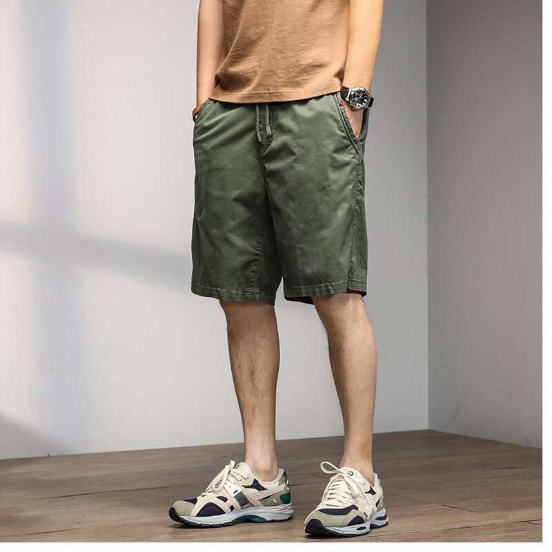 Zonbailon Summer Men's Shorts Loose Casual Cargo Shorts with
