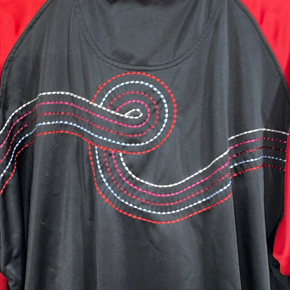 VTG COOGI Athletic Track Jacket Size 3XL Long Sleeve Black Red - Image 4 of 4