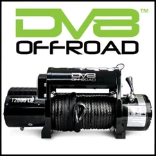 DV8 Offroad WB12SR 12,000 lbs. Synthetic Rope Winch w/Wireless Remote 6hp Motor