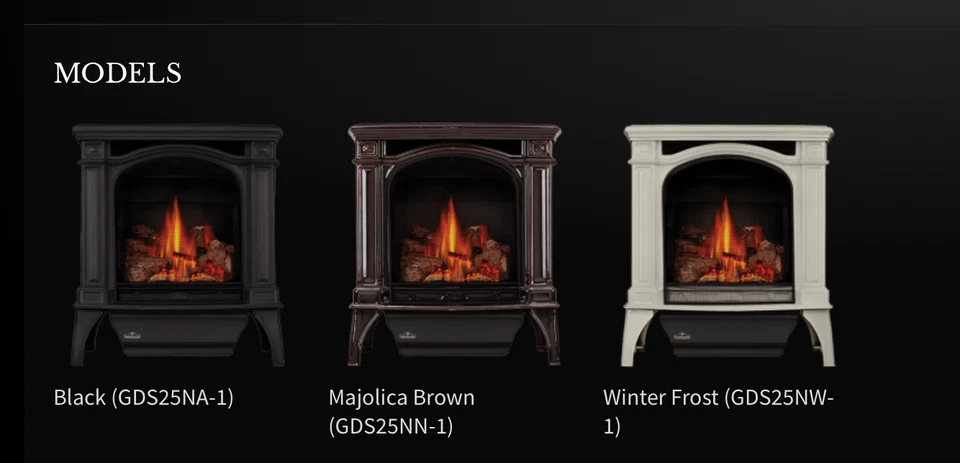 Estufa Napoleon Bayfield Direct Vent NG, blanca, milivoltios, GDS25NW-1 Foto 4 de 4