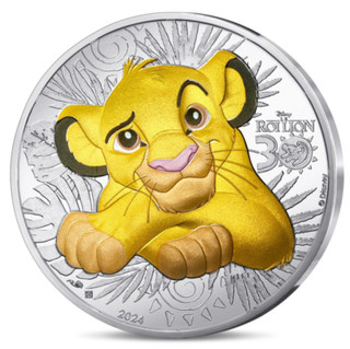 10 euro Silber Frankreich 2024 Lion King Coloriert