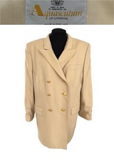 Womens Vintage Aquascutum of London Wool Double Breasted Blazer Jacket UK 16