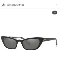 miu miu black sunglasses with case, sleeve and box