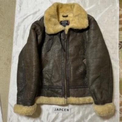 WESTOP Type B-3 Size 40 Flight Mouton Bomber Leather jacket Brown