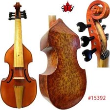 SONG 6 strings 14" viola da gamba,Bird's eye maple wood back Free bow Bag 15392