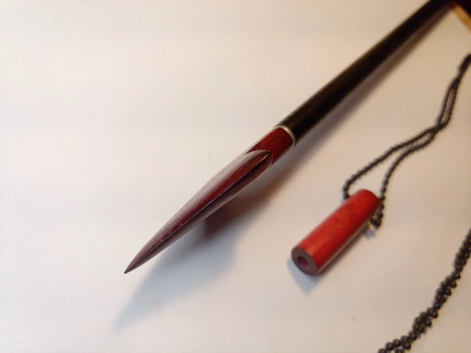 FUNCTIONAL ARROW TIP NECKLACE FOR REAL BOW HUNTING WEARABLE ARROW TIP HANDMADE - Image 4 of 4